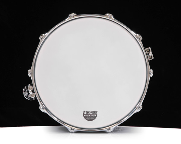 Sonor SQ2 14x8 Medium Maple Snare - Blue Tribal Stripes w/Chrome HW