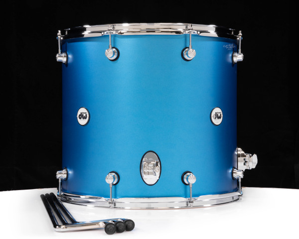 DW Design 16x18 Floor Tom - Aqua Metallic (DDLM1618TTAM)