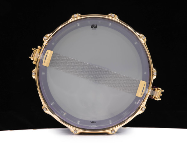 DW Collector's 6.5x14 Brass Snare Drum w/Gold - Illusion Purple