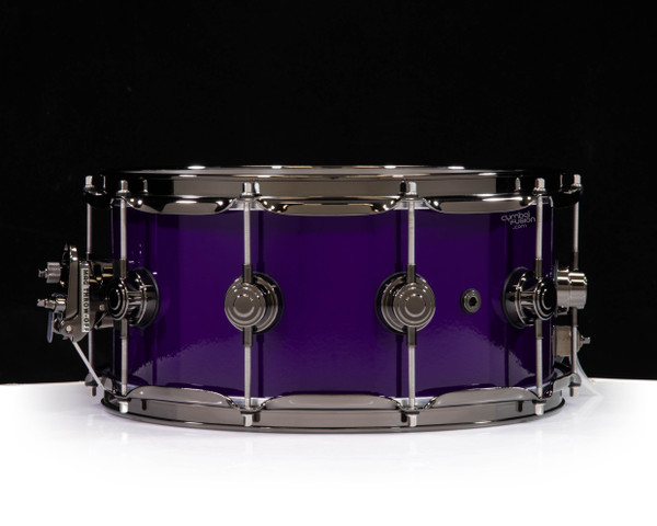 DW Collector's 6.5x14 Brass Snare Drum w/Black Nickel - Illusion Purple