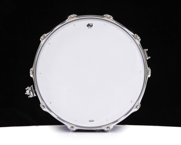 DW Collector's 6.5x14 Brass Snare Drum - Polar White