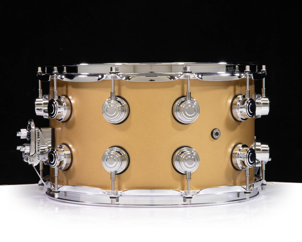 DW Brass Snare Drum 8x14 - Sun Gold