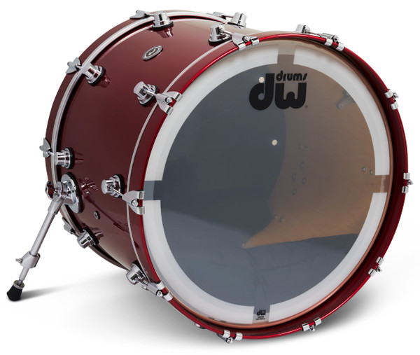DWe 16"x22" Bass Drum - Black Cherry Metallic