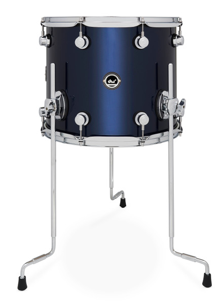 DWe 12"x14" Floor Tom - Midnight Blue Metallic Lacquer