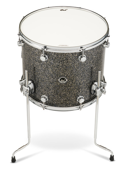 DWe 14"x16" Floor Tom -  Black Galaxy