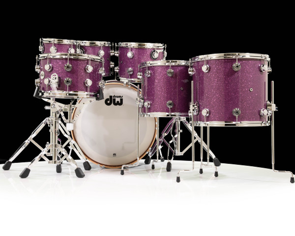 DW Collector's 7pc Collector's Maple/Mahogany Kit - Purple Glass