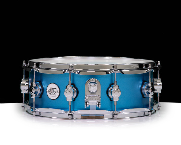 DW Design Series 5x14 Maple Snare Drum - Aqua Metallic