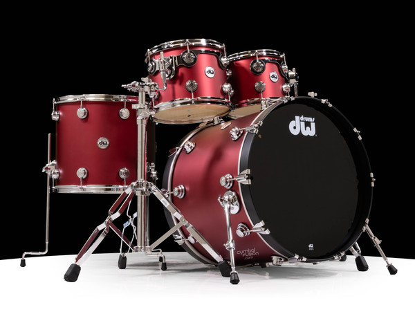 DW Collector's 4pc Maple SSC Kit - Black Cherry Metallic Hard Satin (1367487) 