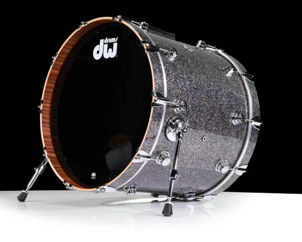 DW Collector's Series 18x22 Maple/Mahogany Bass Drum - Black Galaxy