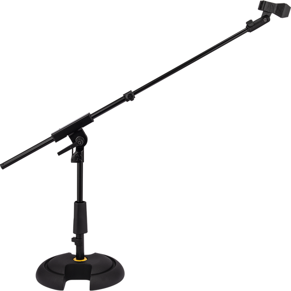 Hercules Low-Profile Round Base Microphone Stand w/ Telescopic Boom (MS120BPRO)