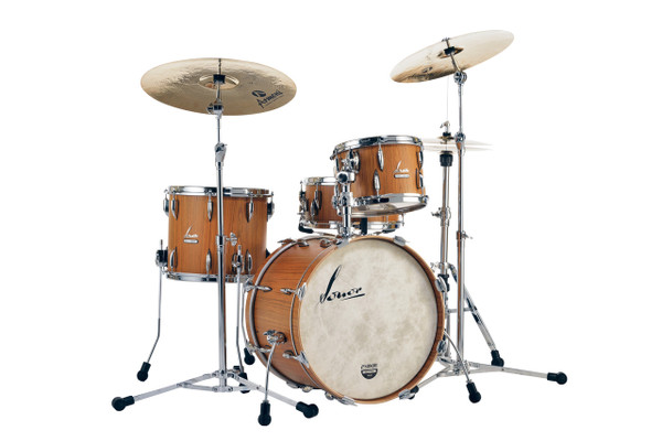 Sonor Vintage Series 3pc 12/14/20 w/Mount - Teak (Semi-Gloss) (VT-320WMCVSG)
