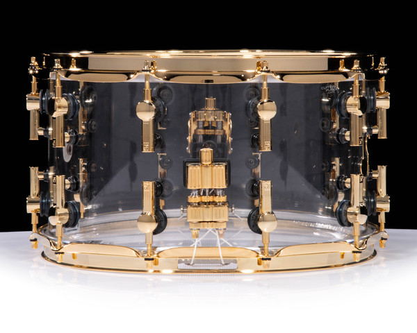 Sonor SQ2 14x8 X-Ray Acrylic Snare Drum w/Gold Hardware