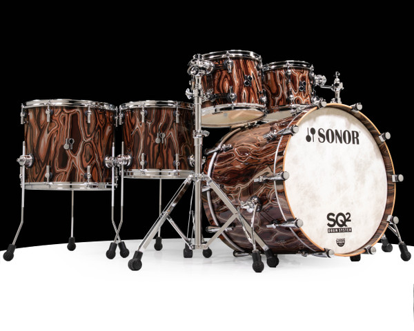 Sonor SQ2 5pc Birch Kit - Elder Tree w/Chrome Hardware 10/12/14/16/22 (1046887-2)