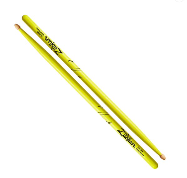 Zildjian 5A Acorn Neon Yellow Drumsticks (Z5AACDGY)