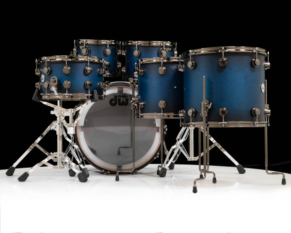DW Collector's SSC Maple 6pc Kit - Regal to Royal Satin Oil Burst