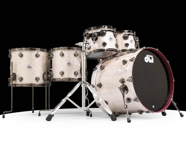 DW Collector's 7pc Purpleheart Kit - Broken Glass w/Black Nickel HW (1374077)