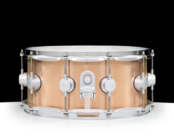DW Collector's Knurled Bronze 6.5x14 Snare Drum w/Satin Chrome HW