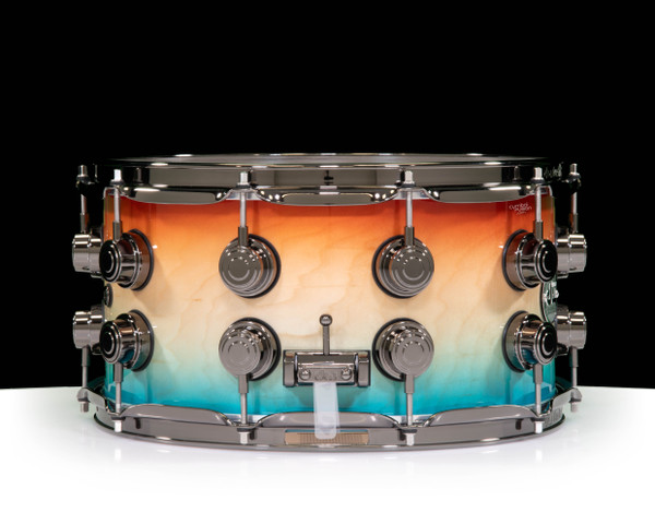 DW Collector's 7x14 SSC Maple Snare Drum - Sunset to Ocean Lacquer