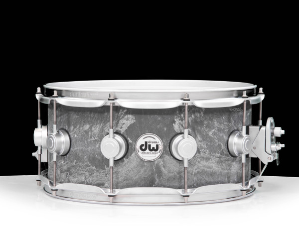 DW Collector's Series Concrete 6.5x14 Snare Satin Chrome Hardware (DRVC6514SVS)