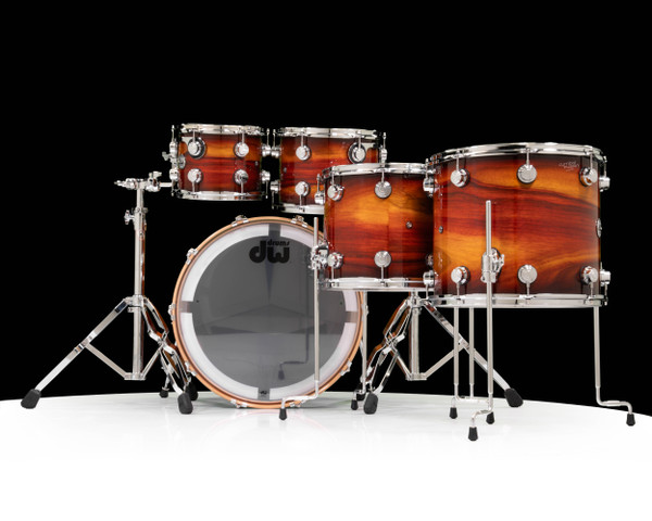 DW Collector's Series Maple 5pc Exotic Almond Burst Horizontal Padauk