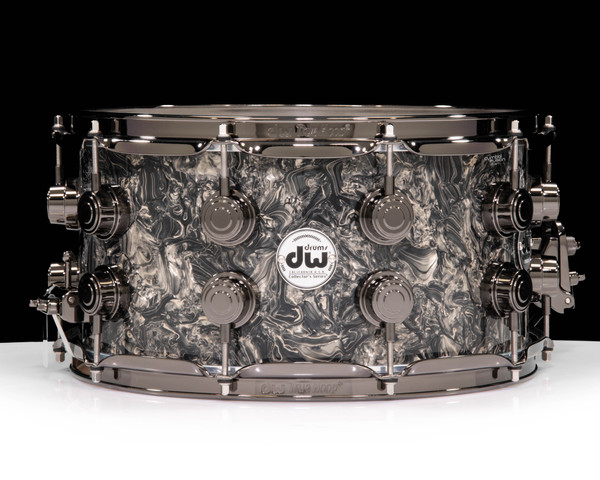 DW Collector's 7x14 Maple SSC Snare Drum - Silver Abalone