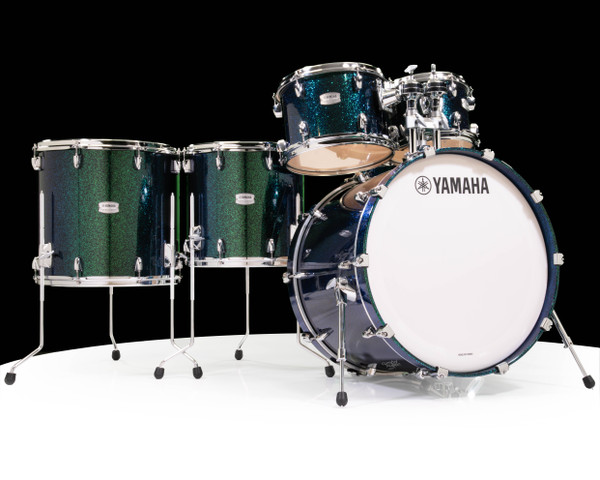 Yamaha Tour Custom 6pc Kit - Mean Green Sparkle - Custom Lacquer (TOUR6GREEN)
