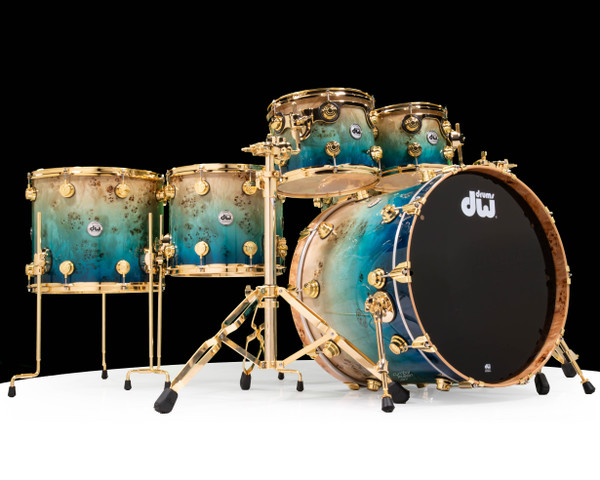 DW Collector's 6pc SSC Maple Kit - Dirty Fish Tank Fade over Mapa Burl (1374091)