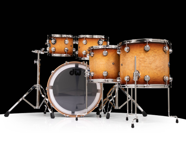 DW Collector's 5pc 333 Maple Kit- Almond Burst on White Ash Pommele