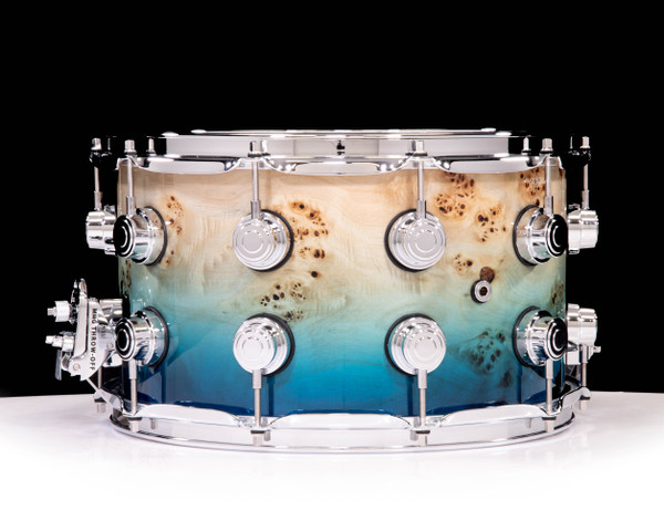 DW Collector's Purpleheart 8x14 Dirty Fishtank / Mapa Burl  Snare