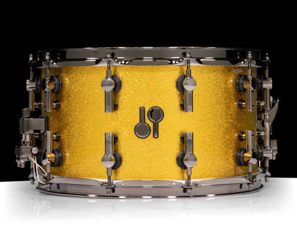 Sonor SQ2 14x8 Vintage Maple Snare - Gold Sparkle Black Chrome