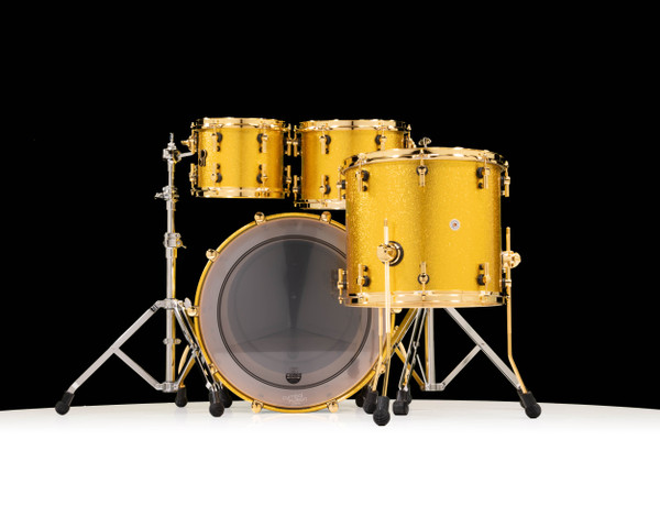 Sonor SQ2 4pc Beech - Gold Sparkle Lacquer Gold Hardware