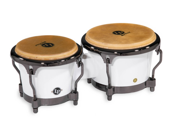 LP Limited Edition Mango Bongo Set - Pearl White with Black Nickel Hardware