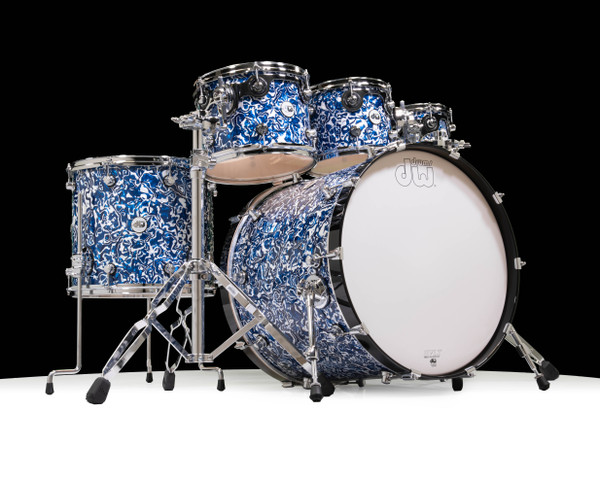 DW Design Series 5pc Shell Pack - Blue Lightening 8/10/12/16/22
