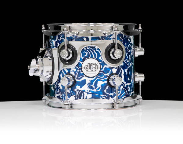 DW Design Series 7x8 Tom - Blue Lightning - CymbalFusion.com