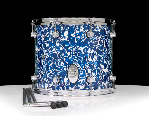 DW Design Series 12x14 Floor Tom Blue Lightning