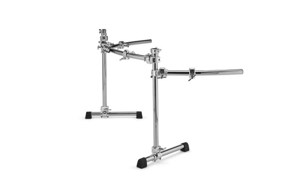 Full-featured curved rack system with side wings for 4 to 5 piece kits. Offers 94" of mounting space and everything you need in one box. Shop Now at CymbalFusion.com
