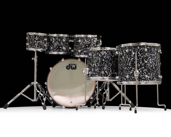DW Design Series 6pc Shell Pack - Black Lightning Limited Edition
