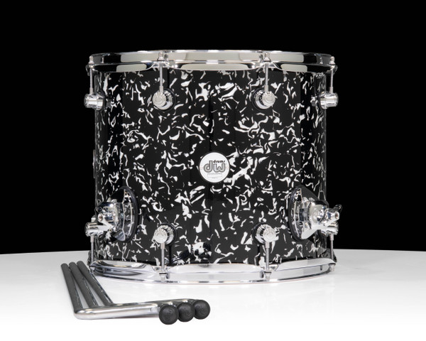 DW Design Series 14" Floor Tom  - Black Lightning