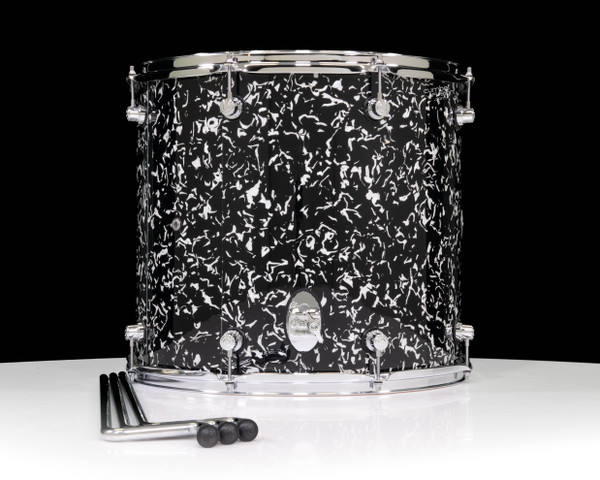 DW Design Series 16x18 Floor Tom Black Lightning