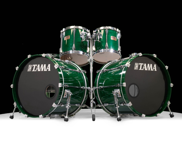 Tama Artstar Custom 6pc Double Bass kit in British Racing Green
