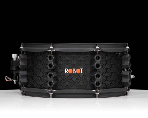 Robot Drum Co. Asanoha Series – 14x6.5 Snare Drum - Black