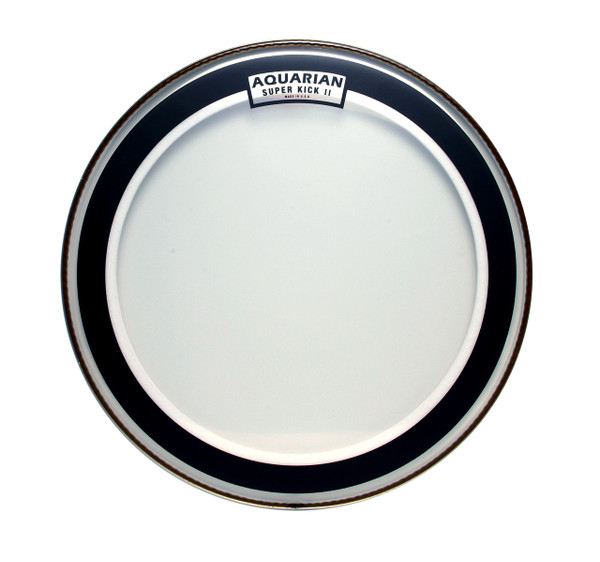Aquarian Superkick II-Clear/ Black Regulator RSM Bass Drum Value Pack 22