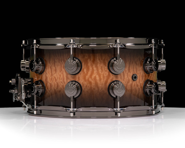 DW Collector's Series 7x14 Moabi on Maple Mahogany Shell - Candy Black