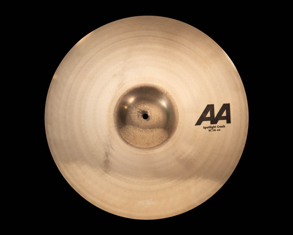 Sabian 18" AA Spotlight Crash Cymbal - Top View