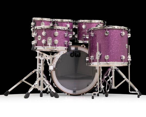 DW Collector's Original Standard Maple 6pc Shell Pack - Purple Glass