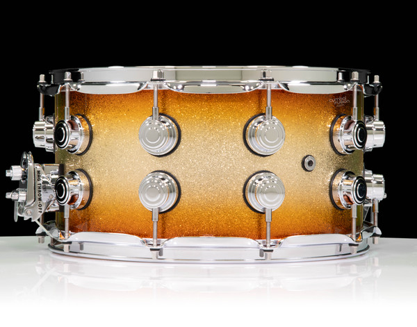 DW Collector's Series 7x14 SSC Maple Snare Drum Gold Glitz