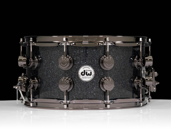 DW Collector's 7x14 SSC Maple Snare - Black Ice w/Black Nickel HW
