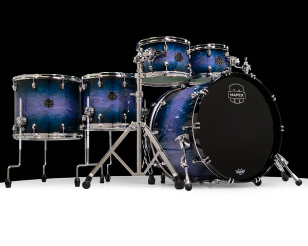 Mapex Saturn VI 5pc Studioease Shell Pack - Cobalt Burst