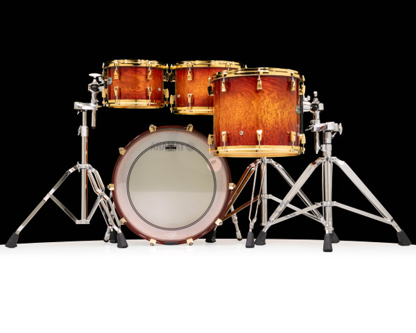 Yamaha PHX 4pc Drum Set - Textured Amber Sunburst with Gold Hardware