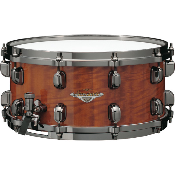 Starclassic Bubinga Snare Drum - Figured African Cherry Outer Ply -Limited Product-